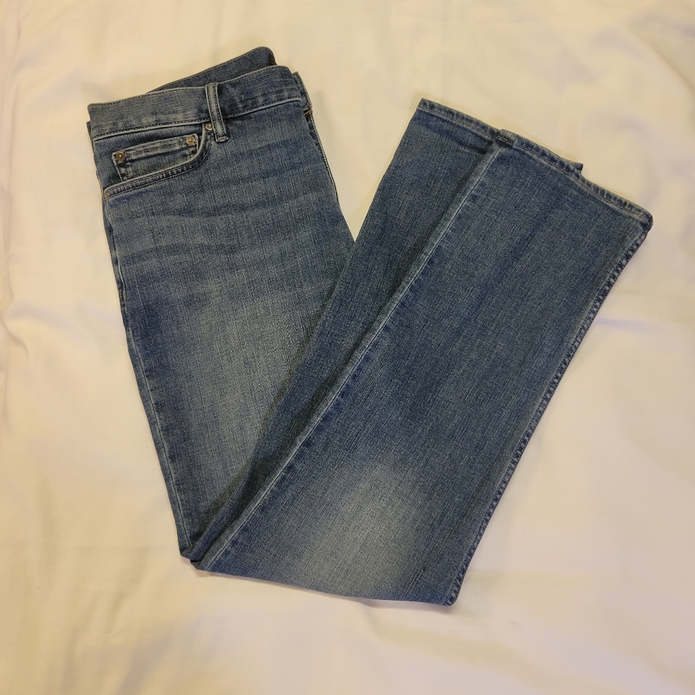 Banana Republic Women Size 36 x 32 Blue Jeans Slim Fit Straight Leg